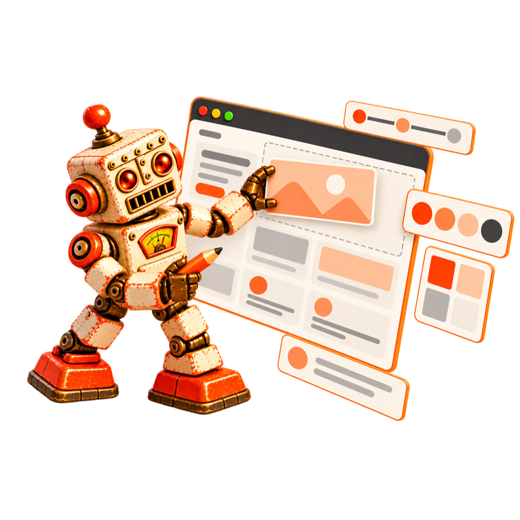 Robot diseñando y planificando una solución